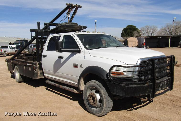 image for item DB6921 2011 Dodge Ram 5500 Crew Cab flatbed truck