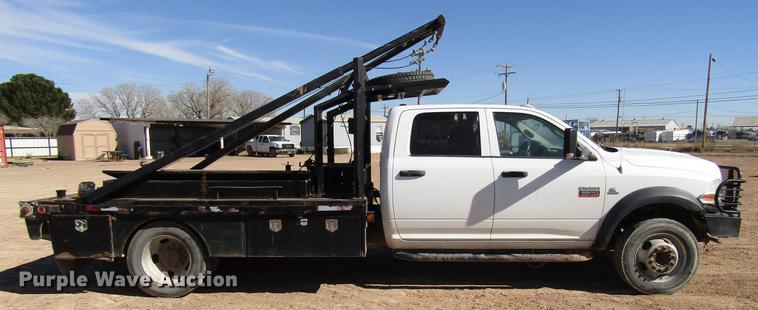 image for item DB6921 2011 Dodge Ram 5500 Crew Cab flatbed truck