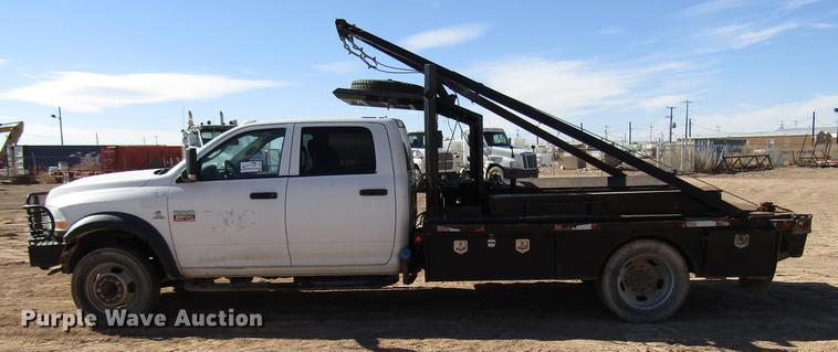 image for item DB6921 2011 Dodge Ram 5500 Crew Cab flatbed truck