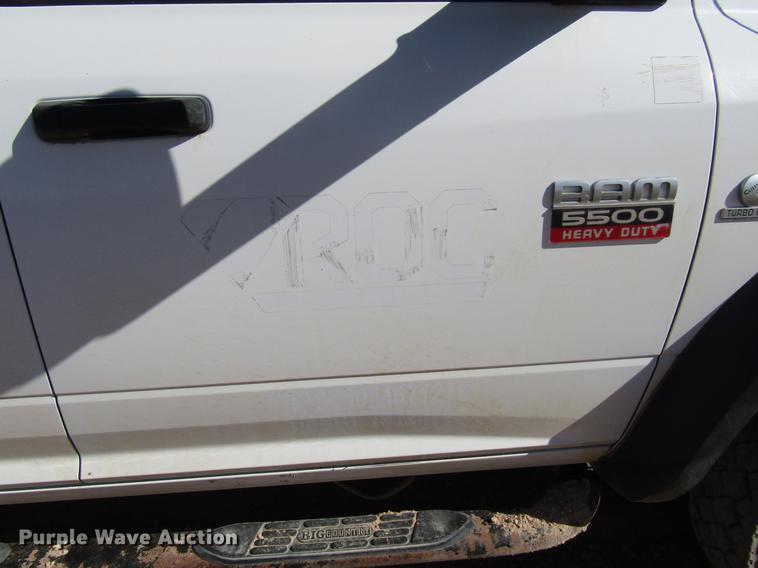 image for item DB6921 2011 Dodge Ram 5500 Crew Cab flatbed truck