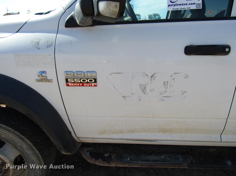 image for item DB6921 2011 Dodge Ram 5500 Crew Cab flatbed truck