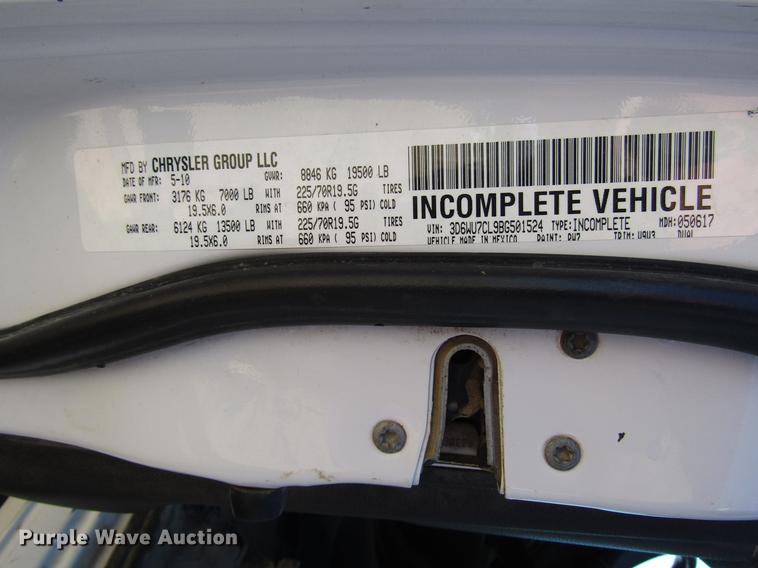 image for item DB6921 2011 Dodge Ram 5500 Crew Cab flatbed truck