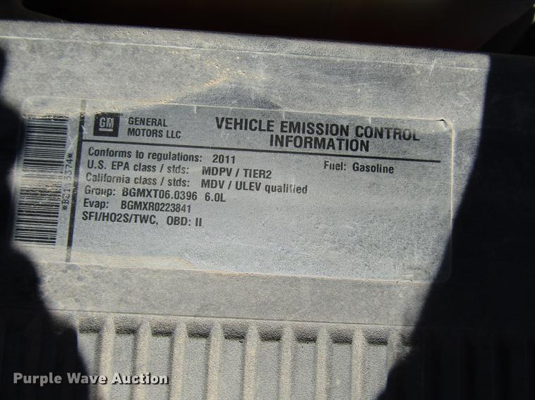 image for item DB6922 2011 Chevrolet Silverado 2500HD Ext. Cab pickup truck