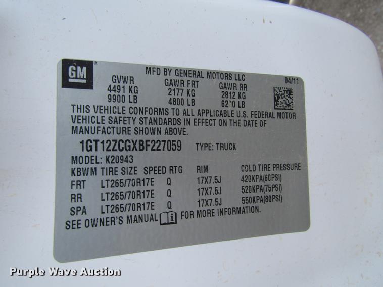 image for item DB6929 2011 GMC Sierra 2500HD Crew Cab pickup truck