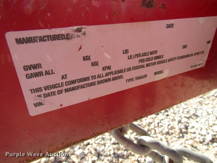 image for item DB6931 2014 Poly Spool pipe trailer