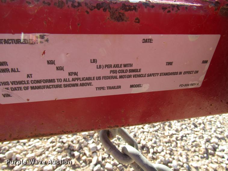 image for item DB6931 2014 Poly Spool pipe trailer