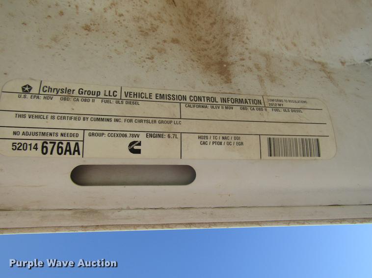 image for item DB6936 2012 Dodge Ram 2500 Crew Cab pickup truck