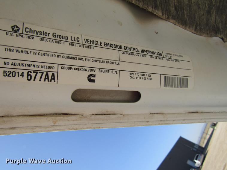 image for item DB6938 2012 Dodge Ram 3500 Crew Cab pickup truck