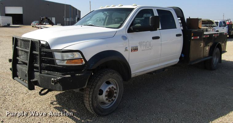 image for item DB6940 2012 Dodge Ram 5500 Crew Cab flatbed truck