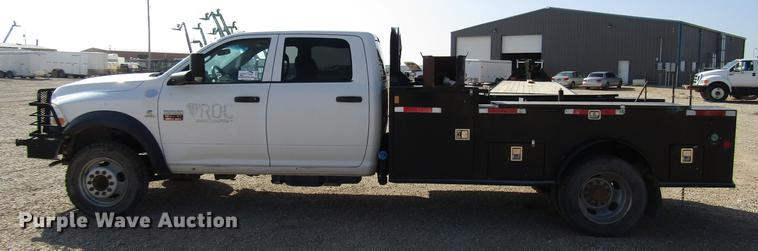 image for item DB6940 2012 Dodge Ram 5500 Crew Cab flatbed truck