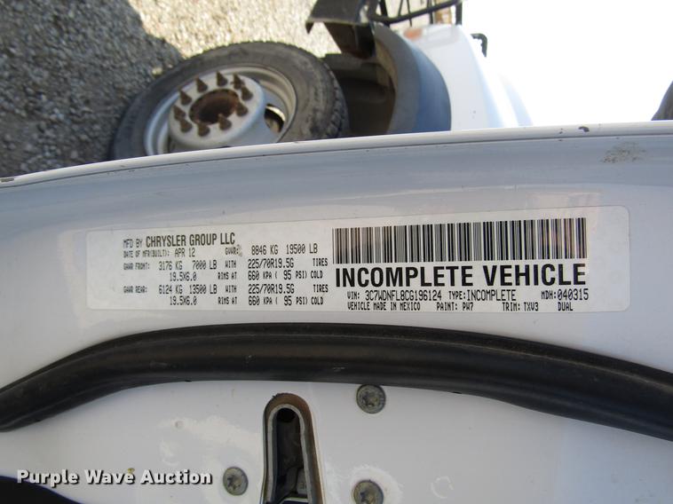 image for item DB6940 2012 Dodge Ram 5500 Crew Cab flatbed truck