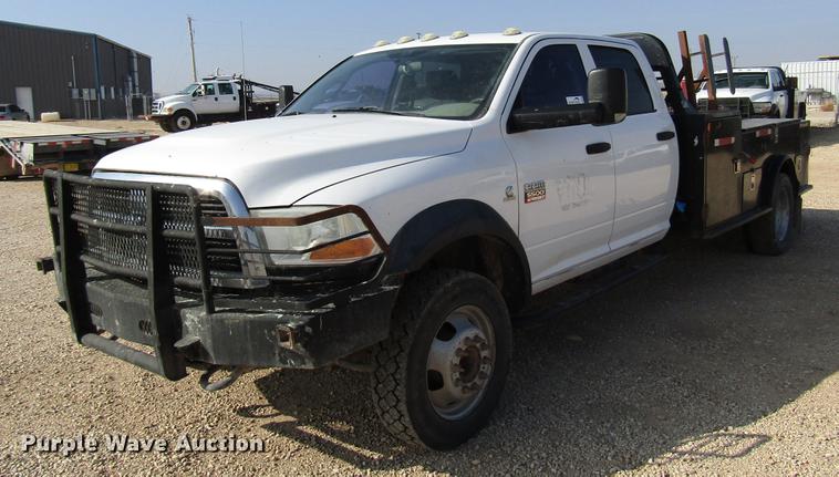 image for item DB6941 2011 Dodge Ram 5500 Crew Cab flatbed truck