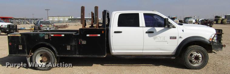 image for item DB6941 2011 Dodge Ram 5500 Crew Cab flatbed truck