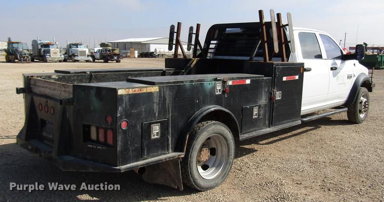 image for item DB6941 2011 Dodge Ram 5500 Crew Cab flatbed truck