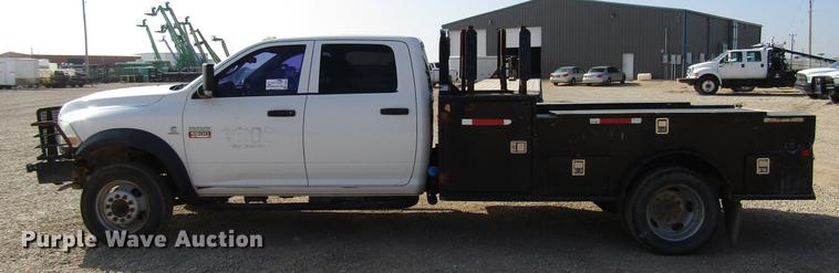 image for item DB6941 2011 Dodge Ram 5500 Crew Cab flatbed truck