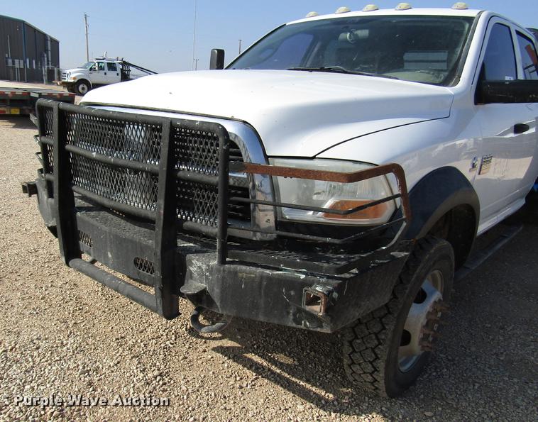 image for item DB6941 2011 Dodge Ram 5500 Crew Cab flatbed truck