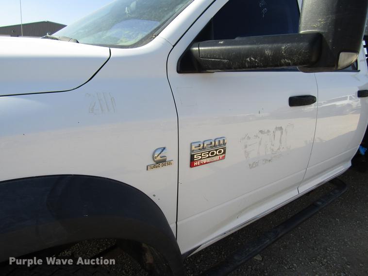 image for item DB6941 2011 Dodge Ram 5500 Crew Cab flatbed truck