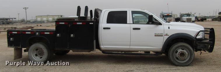 image for item DB6942 2014 Dodge Ram 5500 Crew Cab flatbed truck