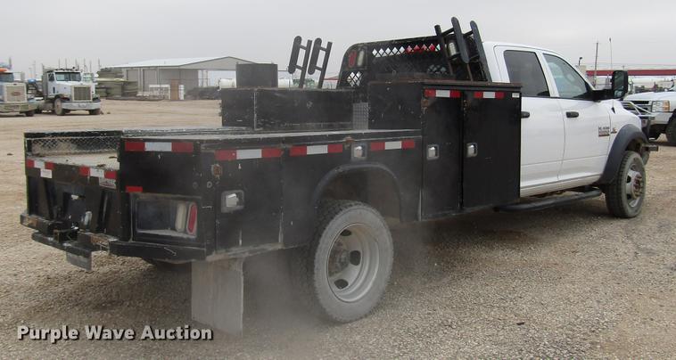 image for item DB6942 2014 Dodge Ram 5500 Crew Cab flatbed truck