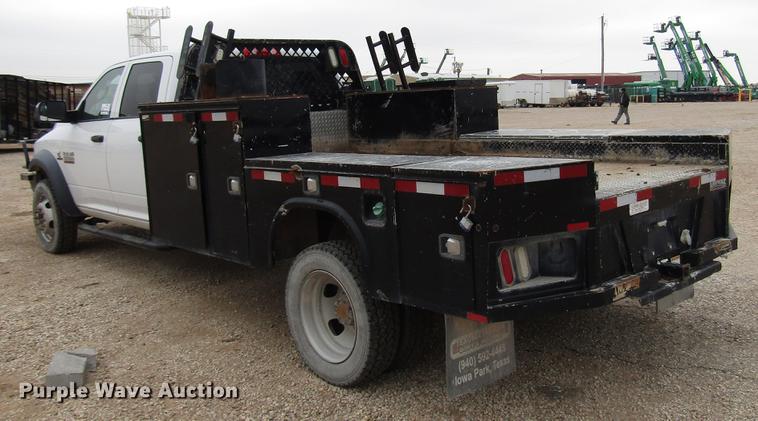 image for item DB6942 2014 Dodge Ram 5500 Crew Cab flatbed truck