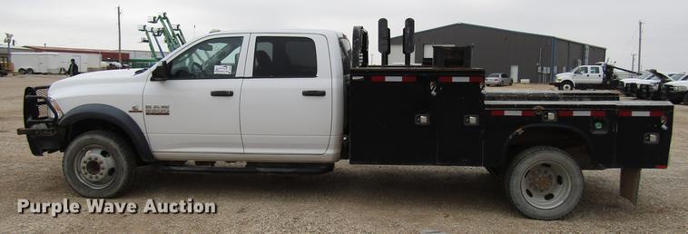 image for item DB6942 2014 Dodge Ram 5500 Crew Cab flatbed truck
