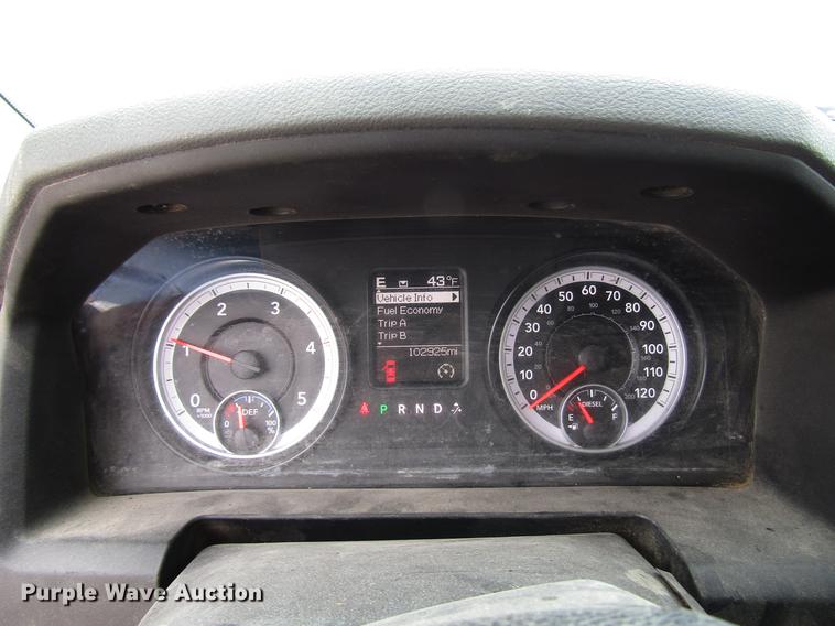 image for item DB6942 2014 Dodge Ram 5500 Crew Cab flatbed truck