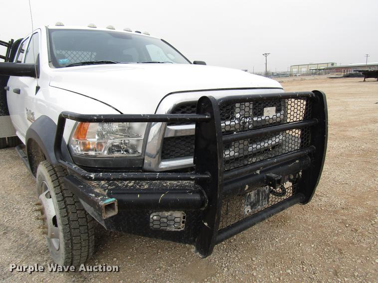 image for item DB6942 2014 Dodge Ram 5500 Crew Cab flatbed truck