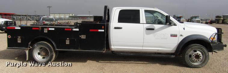 image for item DB6943 2011 Dodge Ram 5500 Crew Cab flatbed truck