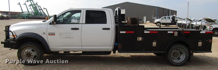 image for item DB6943 2011 Dodge Ram 5500 Crew Cab flatbed truck