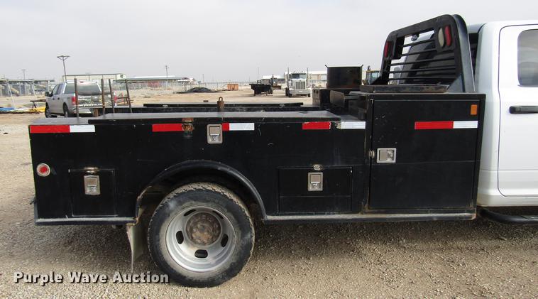 image for item DB6943 2011 Dodge Ram 5500 Crew Cab flatbed truck