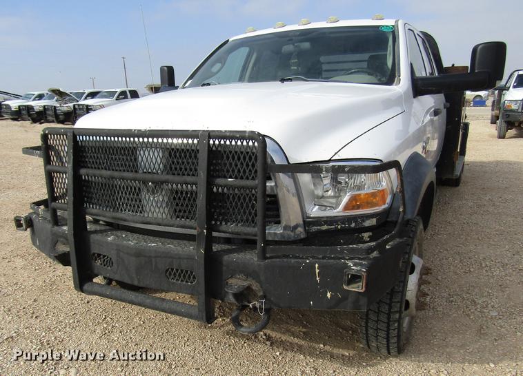 image for item DB6943 2011 Dodge Ram 5500 Crew Cab flatbed truck