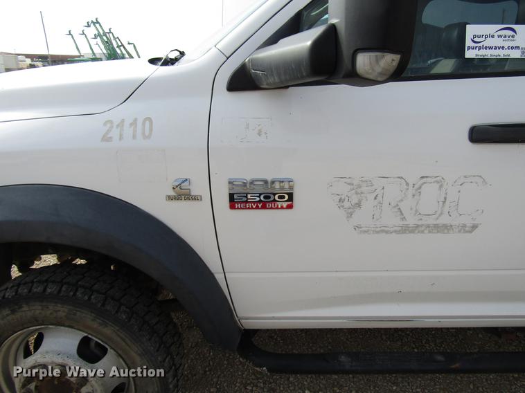 image for item DB6943 2011 Dodge Ram 5500 Crew Cab flatbed truck