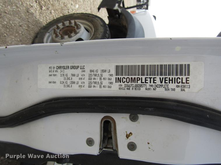 image for item DB6943 2011 Dodge Ram 5500 Crew Cab flatbed truck