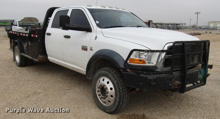 image for item DB6944 2011 Dodge Ram 5500 Crew Cab flatbed truck