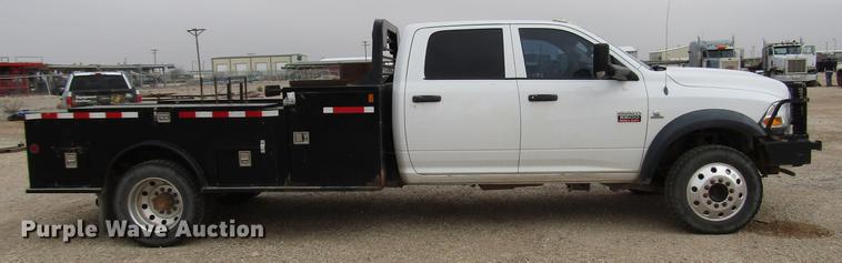 image for item DB6944 2011 Dodge Ram 5500 Crew Cab flatbed truck