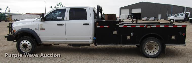 image for item DB6944 2011 Dodge Ram 5500 Crew Cab flatbed truck