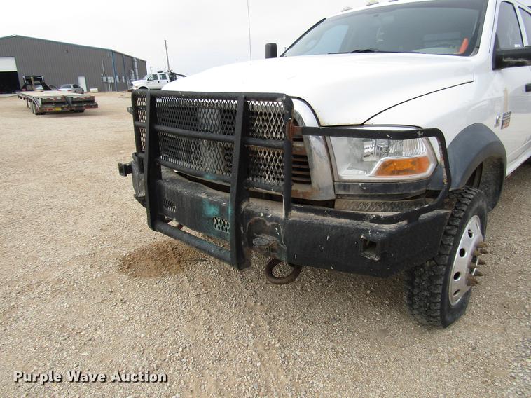 image for item DB6944 2011 Dodge Ram 5500 Crew Cab flatbed truck