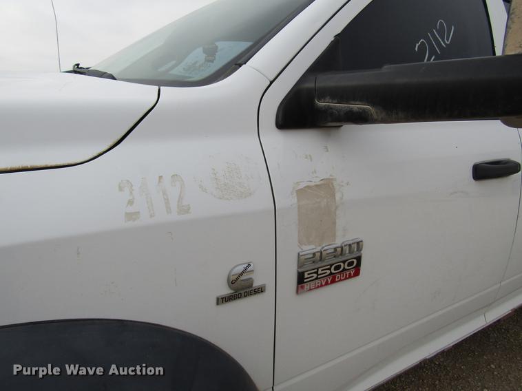 image for item DB6944 2011 Dodge Ram 5500 Crew Cab flatbed truck