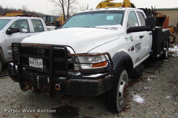 image for item DB6953 2011 Dodge Ram 5500 Crew Cab flatbed truck