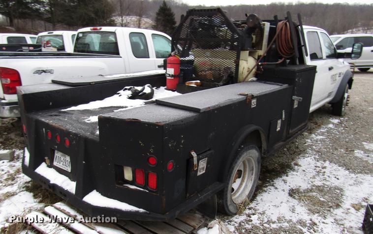 image for item DB6953 2011 Dodge Ram 5500 Crew Cab flatbed truck