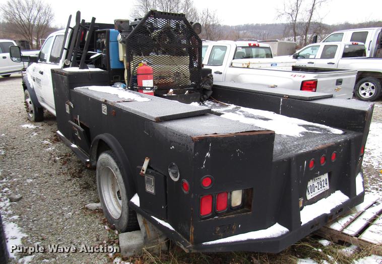 image for item DB6953 2011 Dodge Ram 5500 Crew Cab flatbed truck