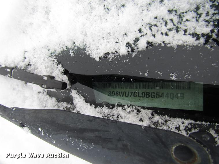 image for item DB6953 2011 Dodge Ram 5500 Crew Cab flatbed truck