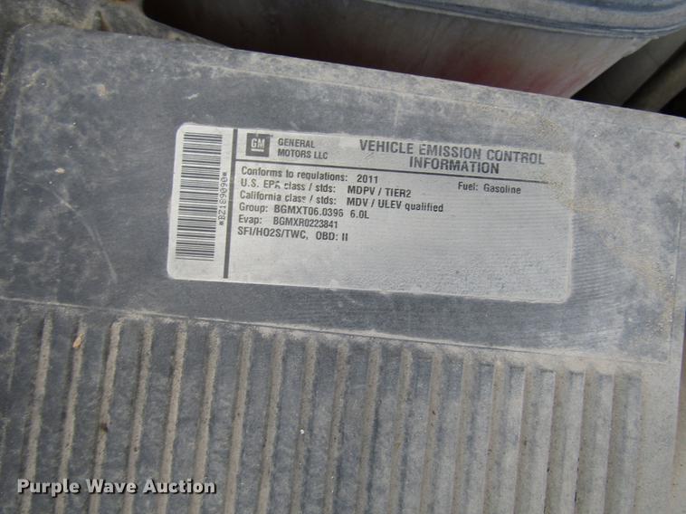 image for item DB6956 2011 Chevrolet Silverado 2500HD Ext. Cab pickup truck