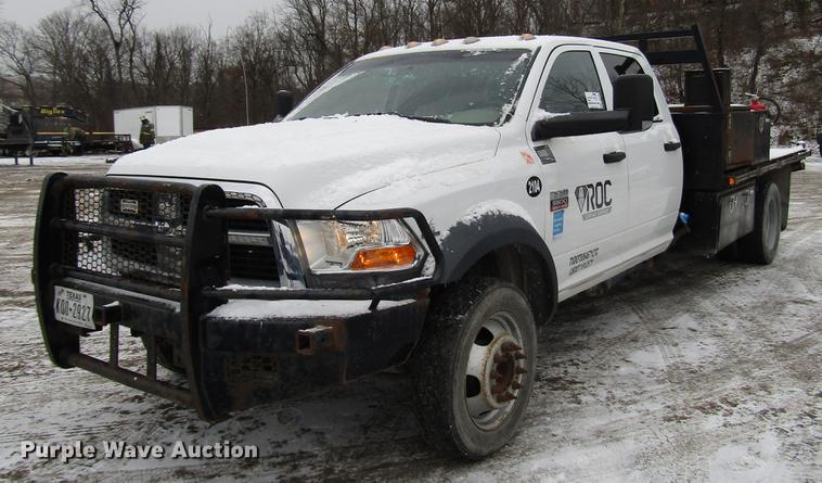 image for item DB6982 2011 Dodge Ram 5500 Crew Cab flatbed truck