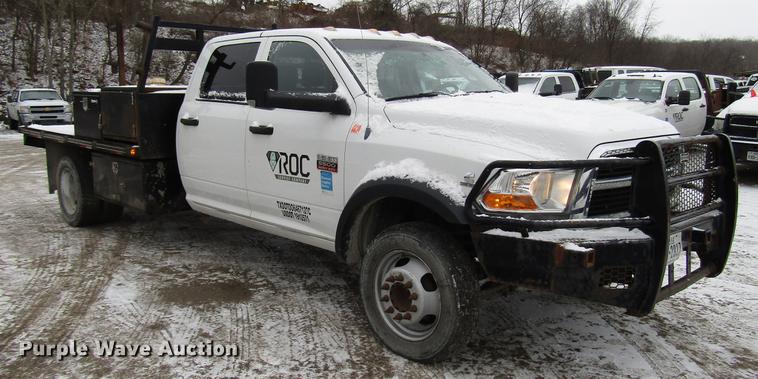 image for item DB6982 2011 Dodge Ram 5500 Crew Cab flatbed truck