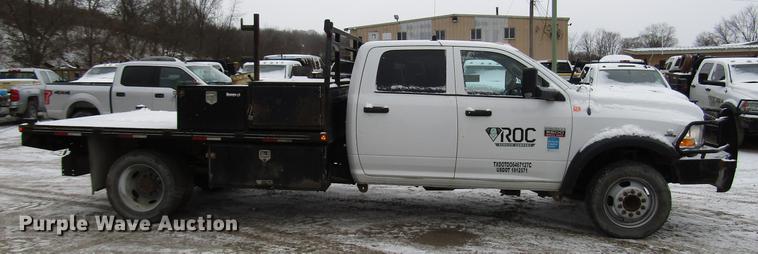 image for item DB6982 2011 Dodge Ram 5500 Crew Cab flatbed truck