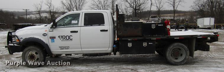 image for item DB6982 2011 Dodge Ram 5500 Crew Cab flatbed truck