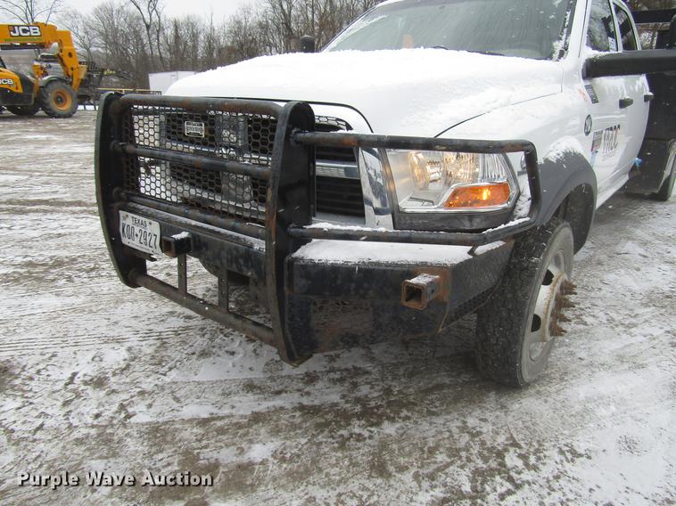 image for item DB6982 2011 Dodge Ram 5500 Crew Cab flatbed truck