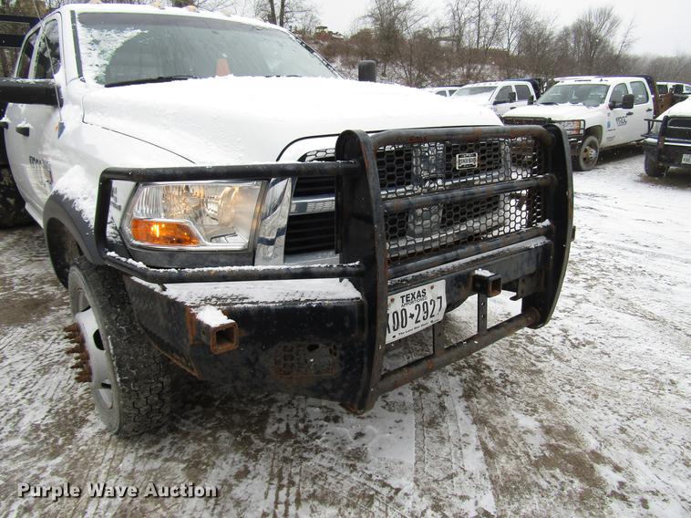 image for item DB6982 2011 Dodge Ram 5500 Crew Cab flatbed truck