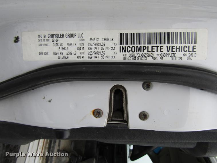 image for item DB6982 2011 Dodge Ram 5500 Crew Cab flatbed truck